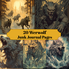 Werewolves Junk Journal Pages - CraftNest