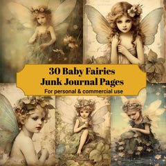 Baby Fairies Junk Journal Pages - CraftNest