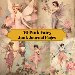 Pink Fairies Junk Journal Pages - CraftNest