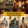 Haunted Mansions Junk Journal Pages
