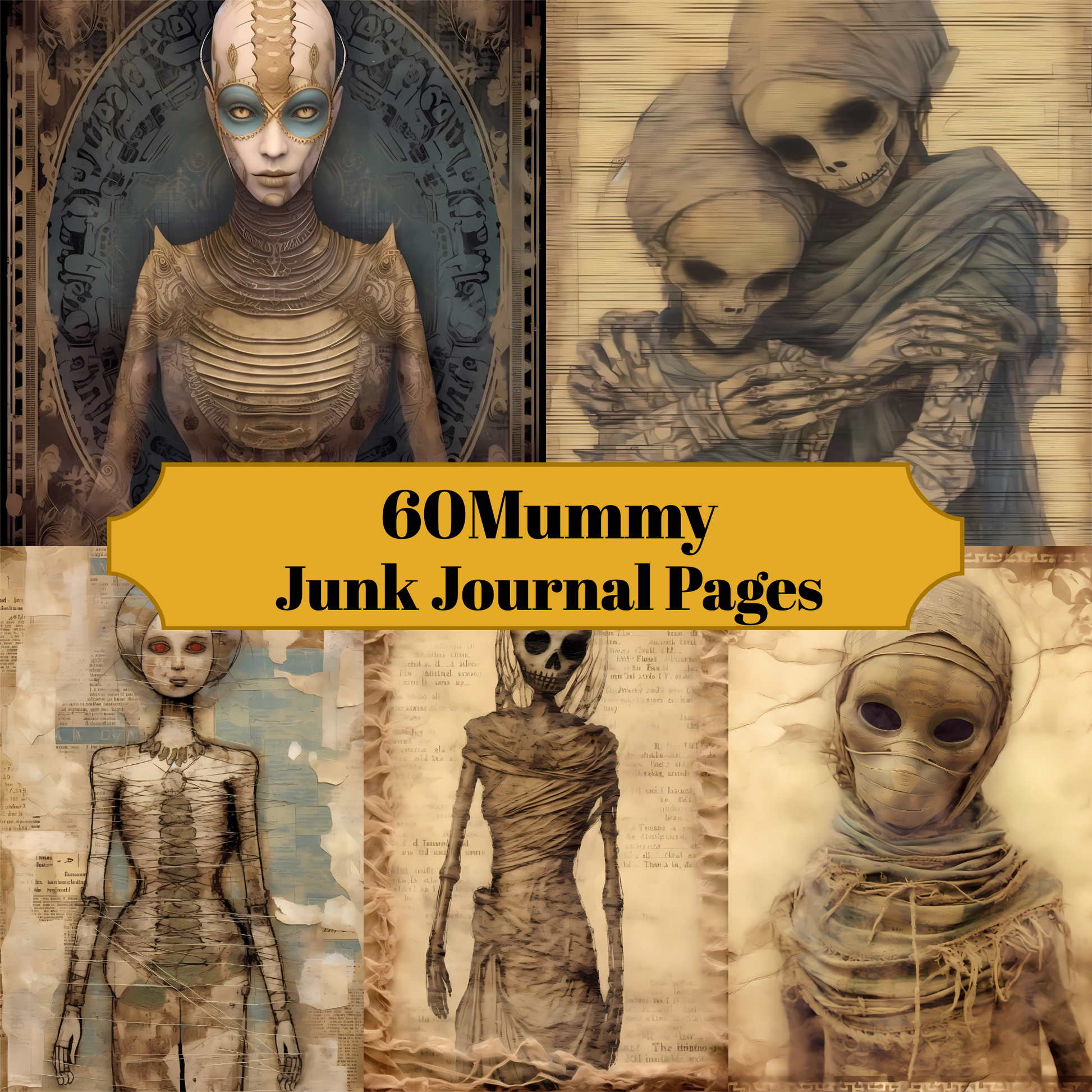 Mummies Junk Journal Pages - CraftNest