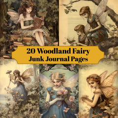 Woodland Fairies Junk Journal Pages - CraftNest