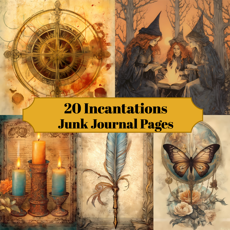 Incantations Junk Journal Pages - CraftNest