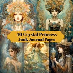 Crystal Princess Junk Journal Pages - CraftNest