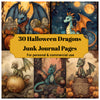 Halloween Dragons Junk Journal Pages
