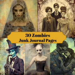 Zombies Junk Journal Pages - CraftNest