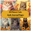 Flower Cats Junk Journal Pages