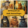 Wizard Cats Junk Journal Pages