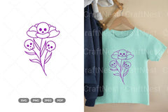 Blooming Skull Clipart Bundle - CraftNest - Digital Crafting and Art