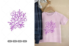 Blooming Skull Clipart Bundle - CraftNest - Digital Crafting and Art
