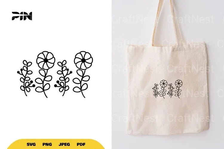 Blooming Wildflowers SVG Bundle - CraftNest - Digital Crafting and Art