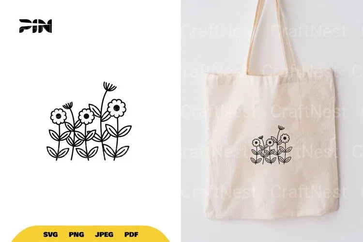Blooming Wildflowers SVG Bundle - CraftNest - Digital Crafting and Art