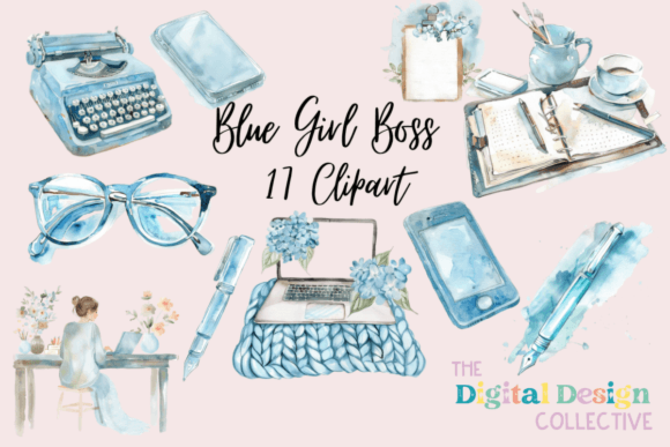 Empowering Girl Boss Clipart Bundle
