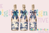Blue Coquette Champagne Clipart Bundle