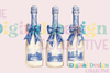 Blue Coquette Champagne Clipart Bundle