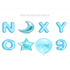 Blue Foil Alphabet Balloon Clipart - CraftNest - Digital Crafting and Art