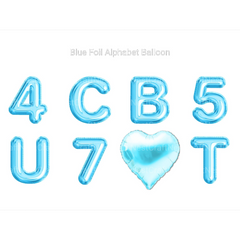 Blue Foil Alphabet Balloon Clipart - CraftNest - Digital Crafting and Art