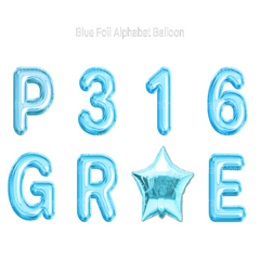 Blue Foil Alphabet Balloon Clipart - CraftNest - Digital Crafting and Art
