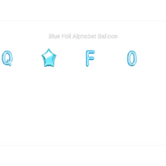 Blue Foil Alphabet Balloon Clipart - CraftNest - Digital Crafting and Art