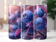 Blueberry 3 Tumbler Wrap - CraftNest - Digital Crafting and Art