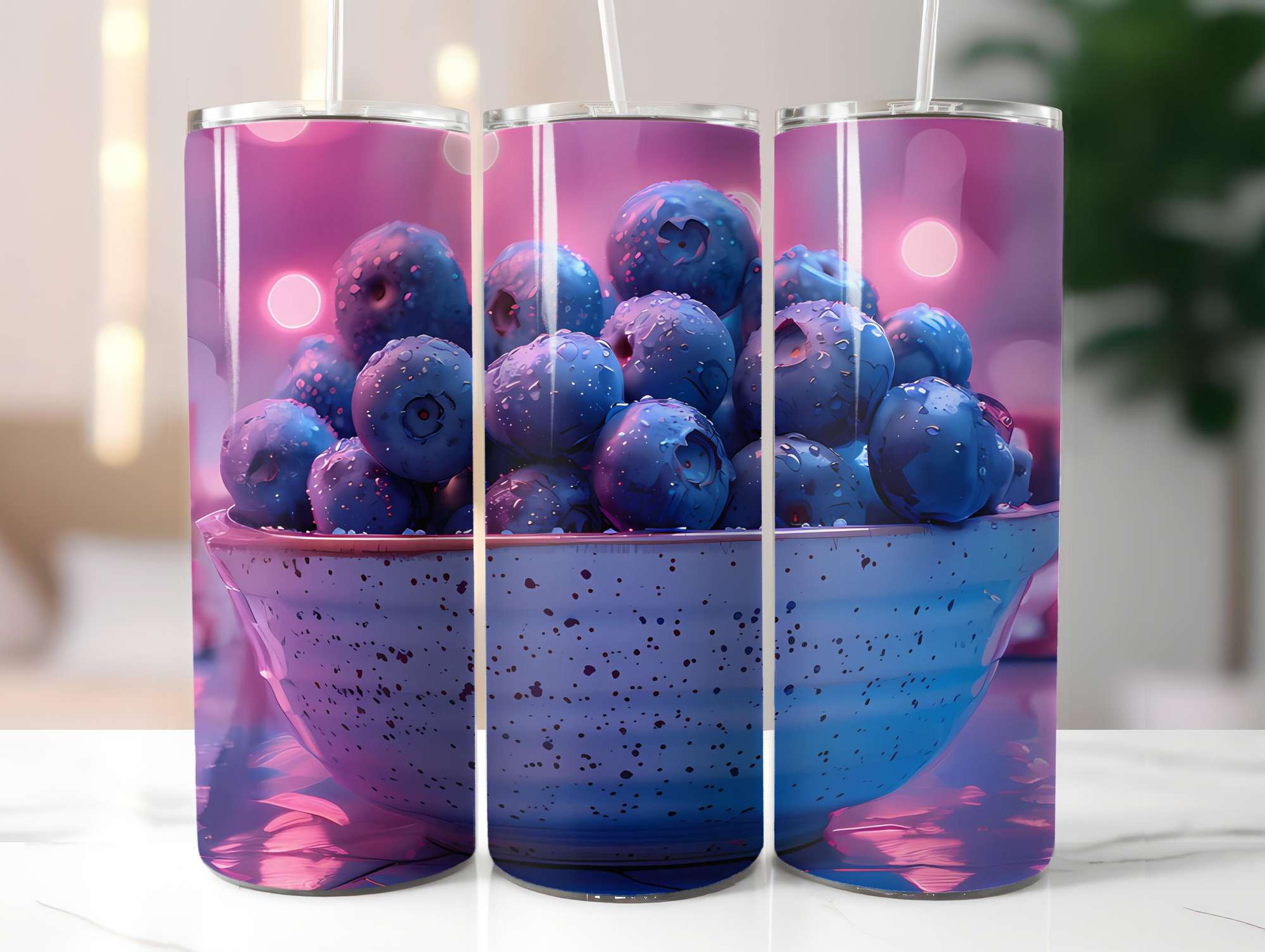 Blueberry 2 Tumbler Wrap - CraftNest - Digital Crafting and Art