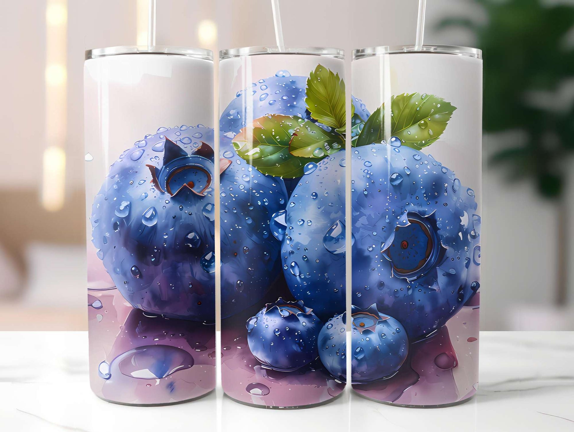 Blueberry 2 Tumbler Wrap - CraftNest - Digital Crafting and Art