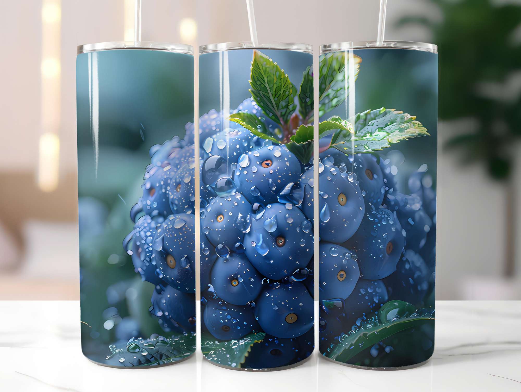 Blueberry 4 Tumbler Wrap - CraftNest - Digital Crafting and Art