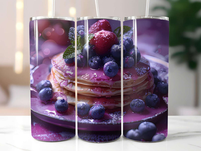 Blueberry 3 Tumbler Wrap - CraftNest - Digital Crafting and Art