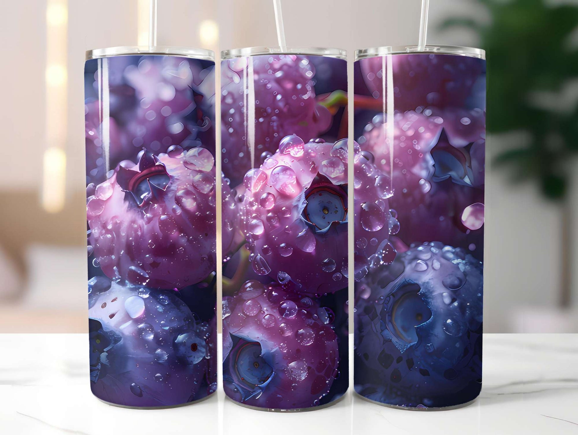 Blueberry 4 Tumbler Wrap - CraftNest - Digital Crafting and Art