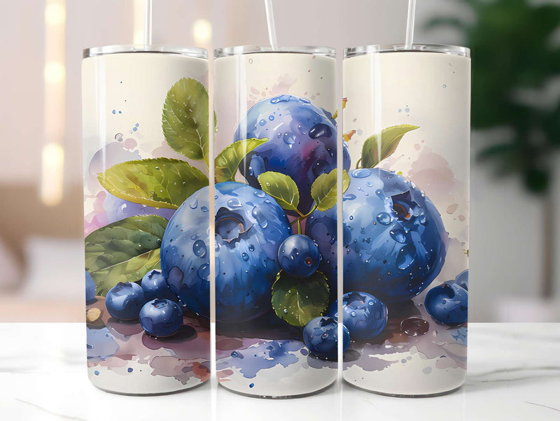 Blueberry 2 Tumbler Wrap - CraftNest - Digital Crafting and Art