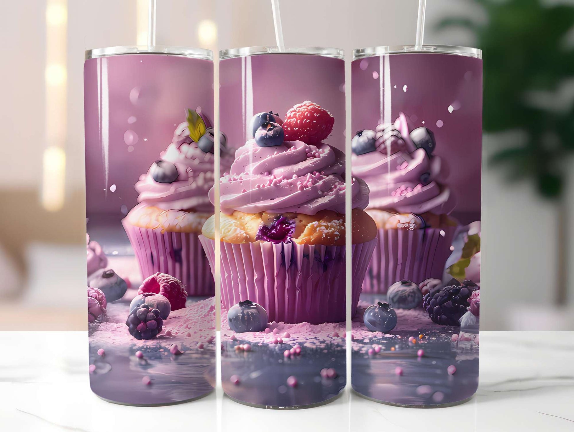 Blueberry 4 Tumbler Wrap - CraftNest - Digital Crafting and Art