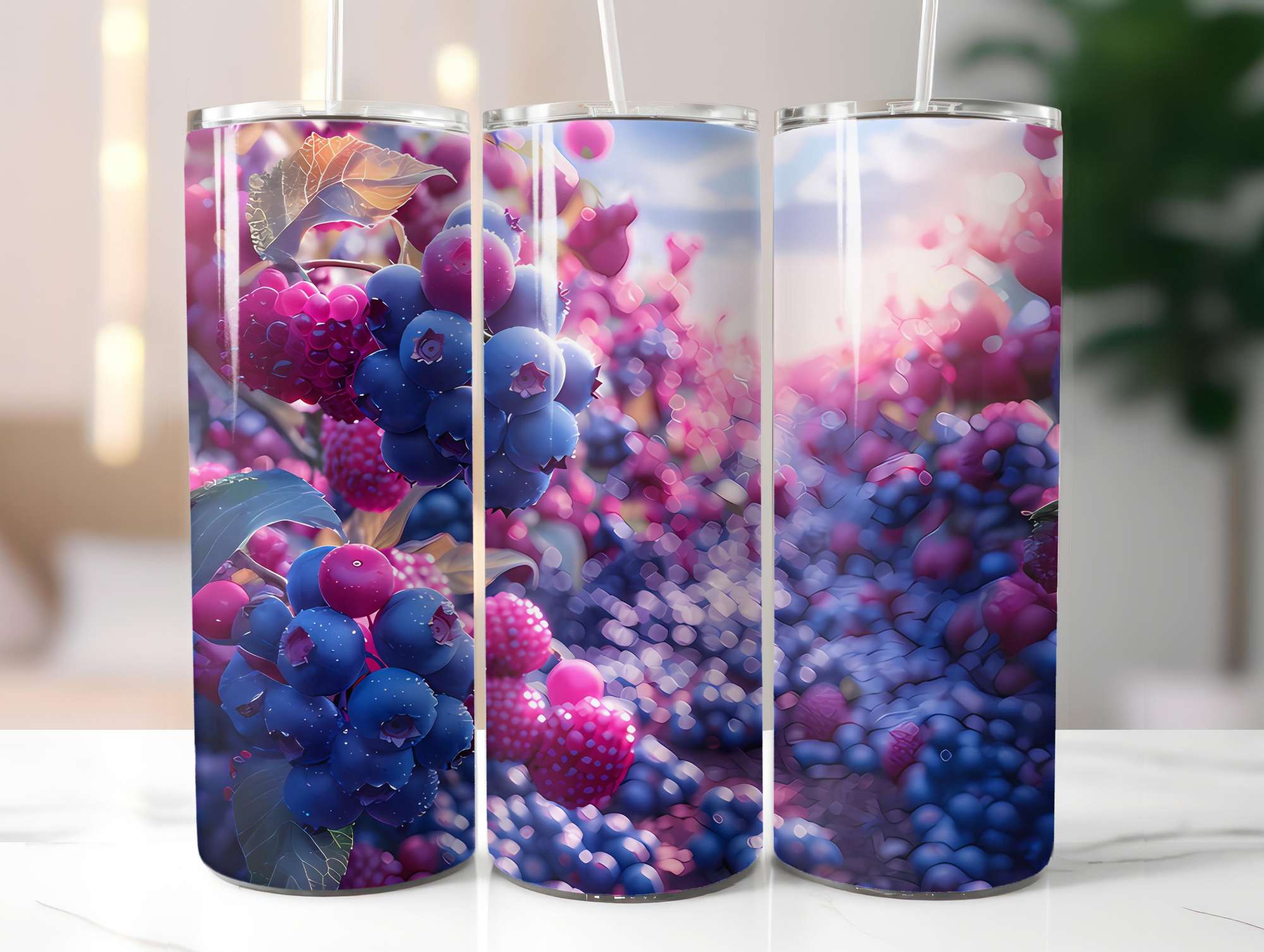 Blueberry 2 Tumbler Wrap - CraftNest - Digital Crafting and Art