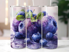 Blueberry 3 Tumbler Wrap - CraftNest - Digital Crafting and Art