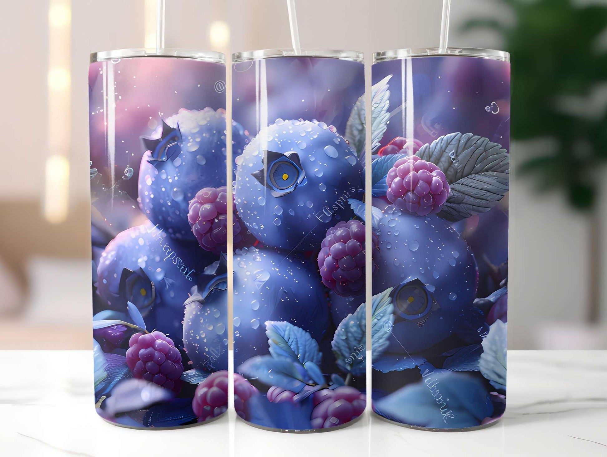 Blueberry 2 Tumbler Wrap - CraftNest - Digital Crafting and Art