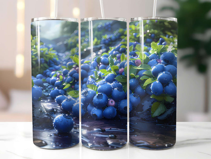 Blueberry 2 Tumbler Wrap - CraftNest - Digital Crafting and Art