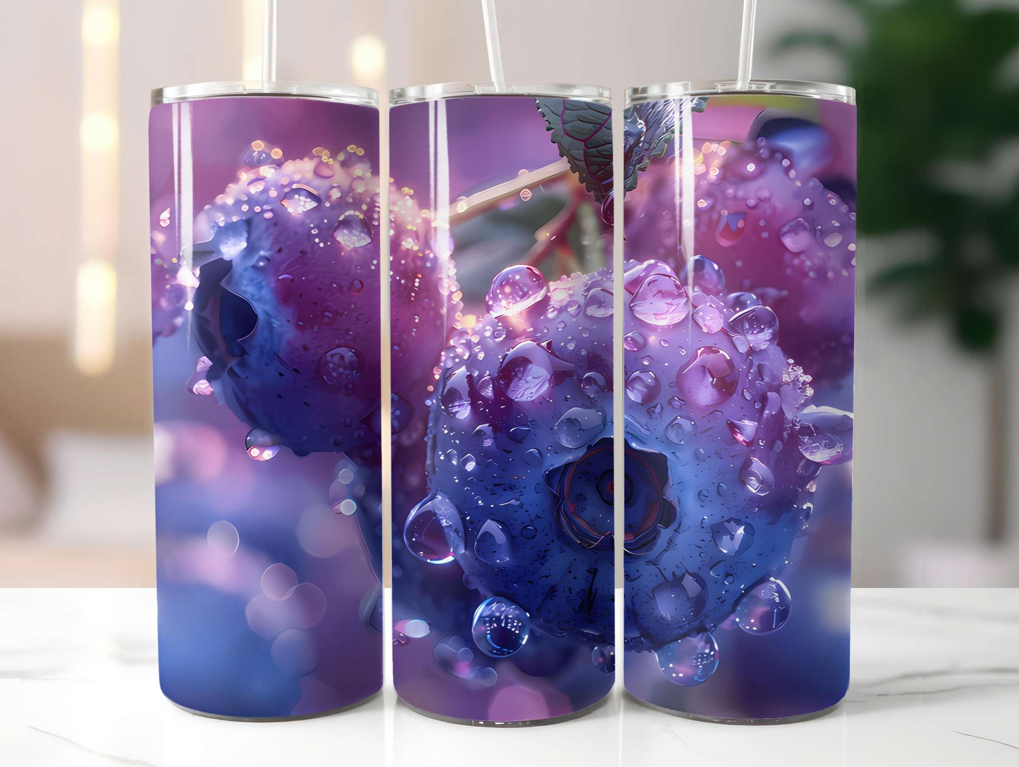 Blueberry 2 Tumbler Wrap - CraftNest - Digital Crafting and Art