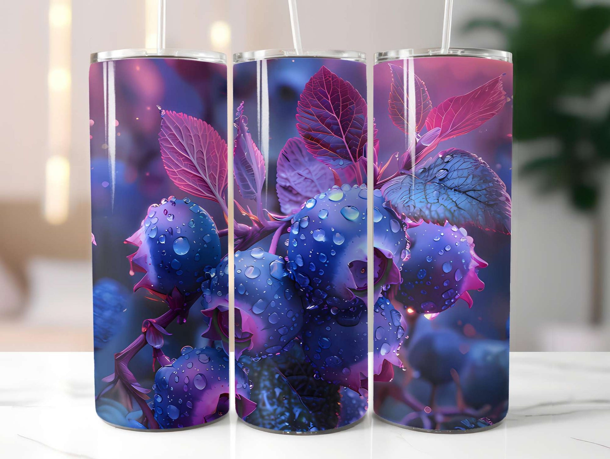 Blueberry 2 Tumbler Wrap - CraftNest - Digital Crafting and Art