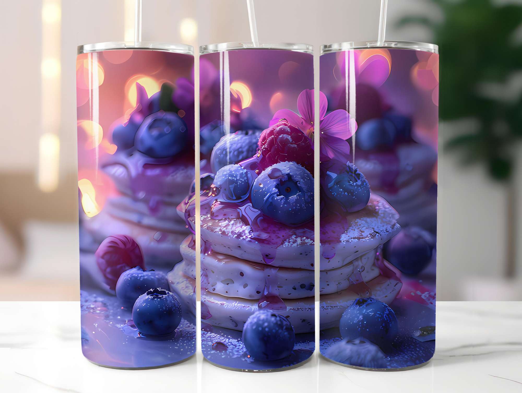 Blueberry 4 Tumbler Wrap - CraftNest - Digital Crafting and Art