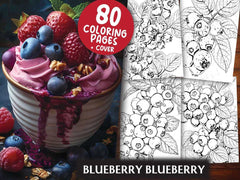 Blueberry Coloring Books - CraftNest - Digital Crafting and Art