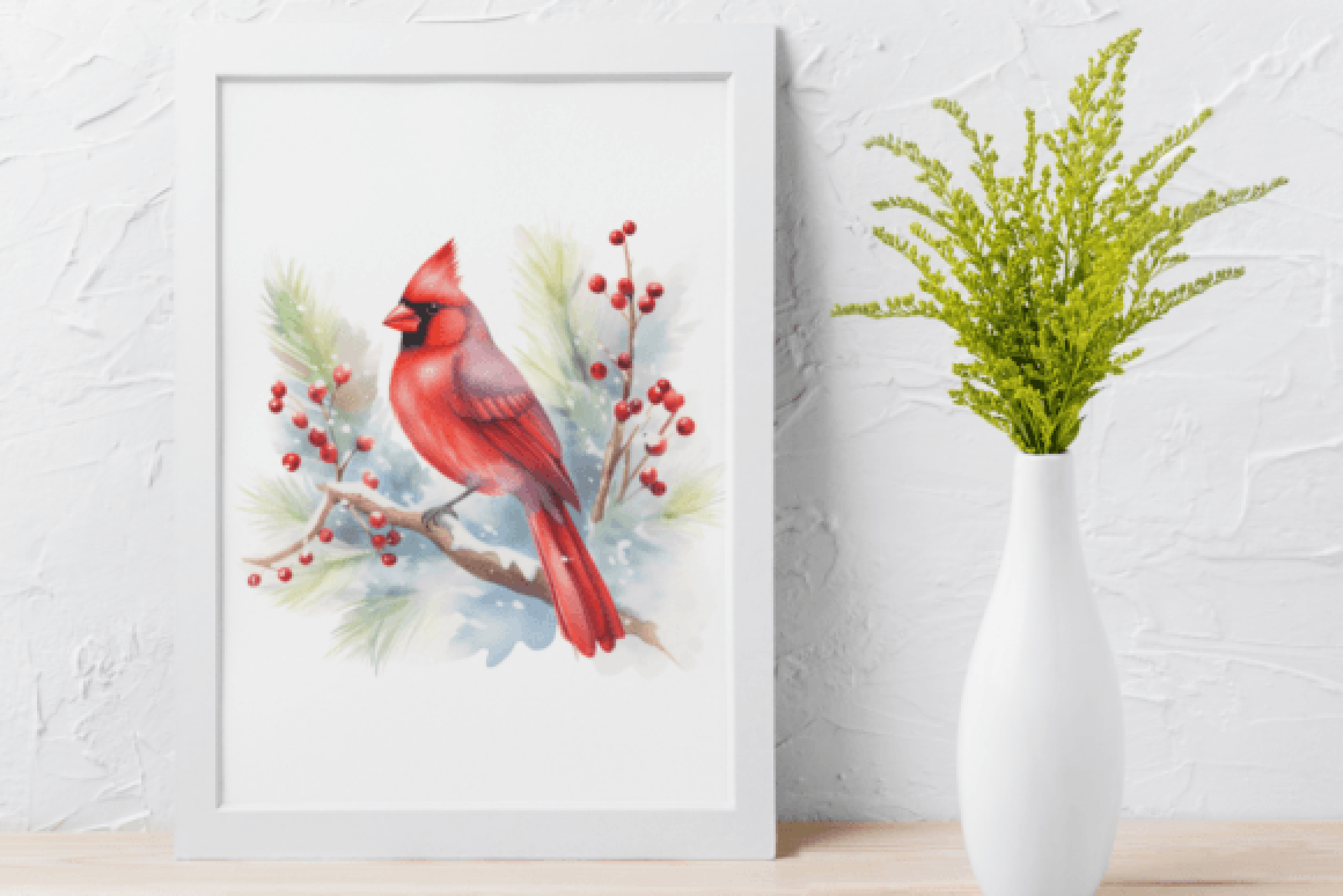 Bluejay & Cardinal Birds Art Clipart Bundle