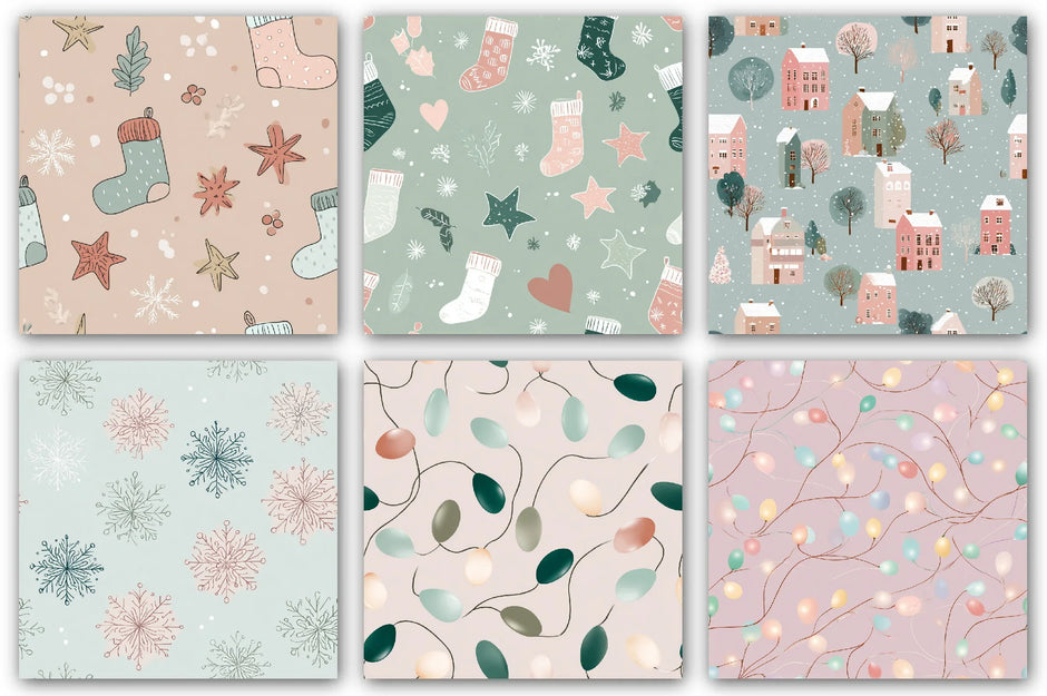 Christmas Digital Paper Collection | CraftNest