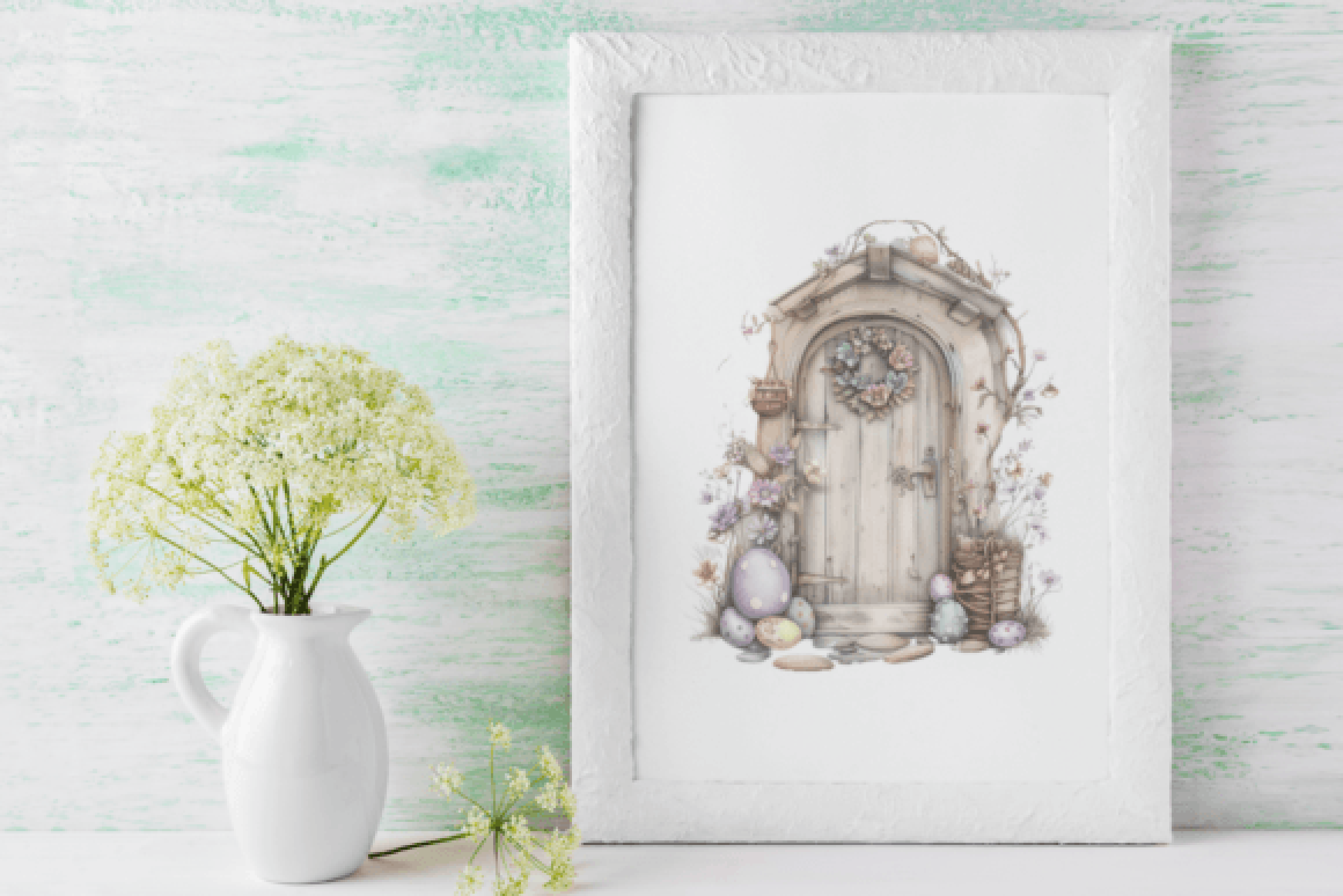 Easter Bohemian Clipart Bundle