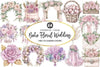 Boho Floral Wedding Clipart Bundle
