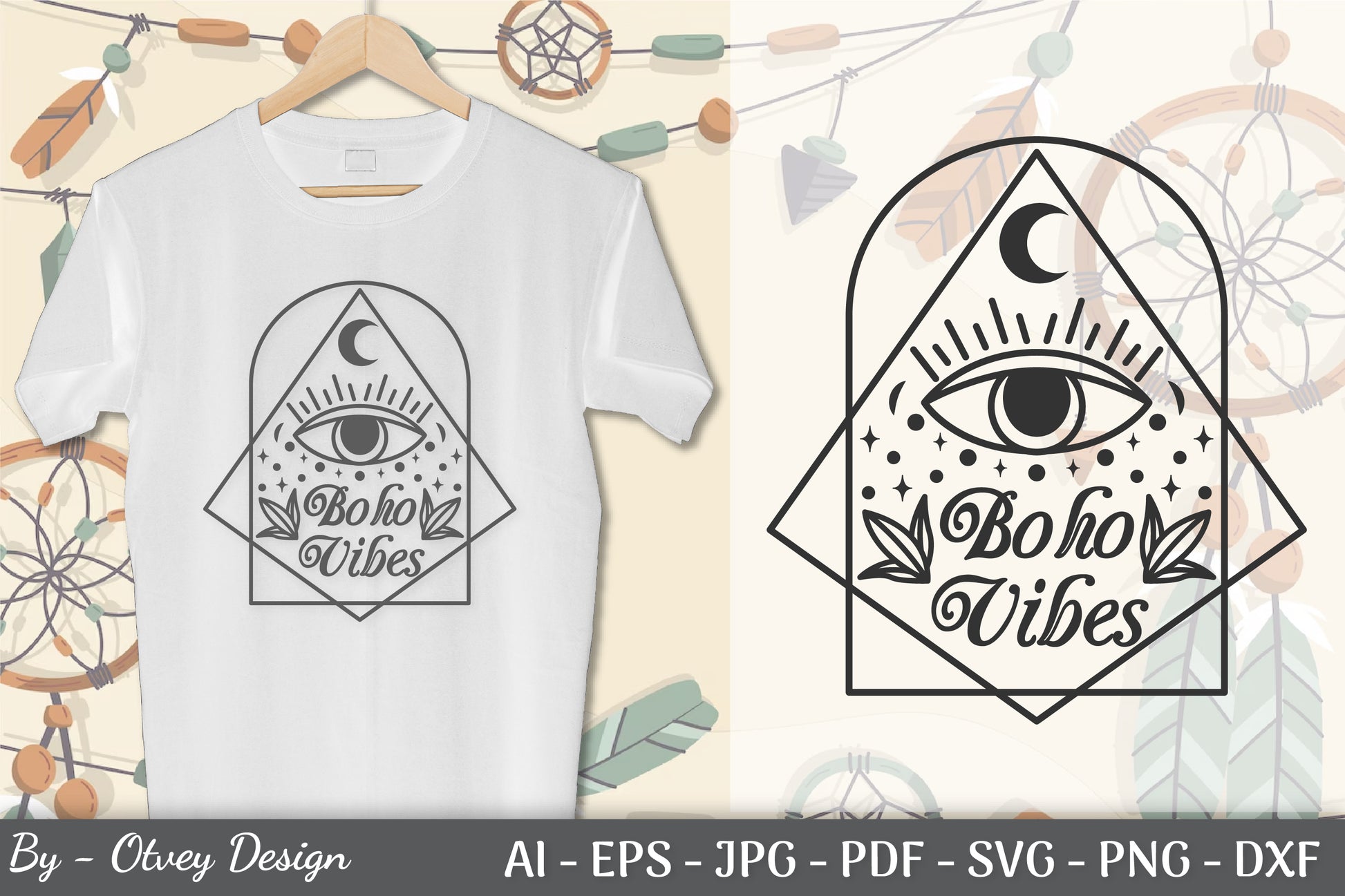 Boho Celestial SVG Bundle 18 - CraftNest - Digital Crafting and Art