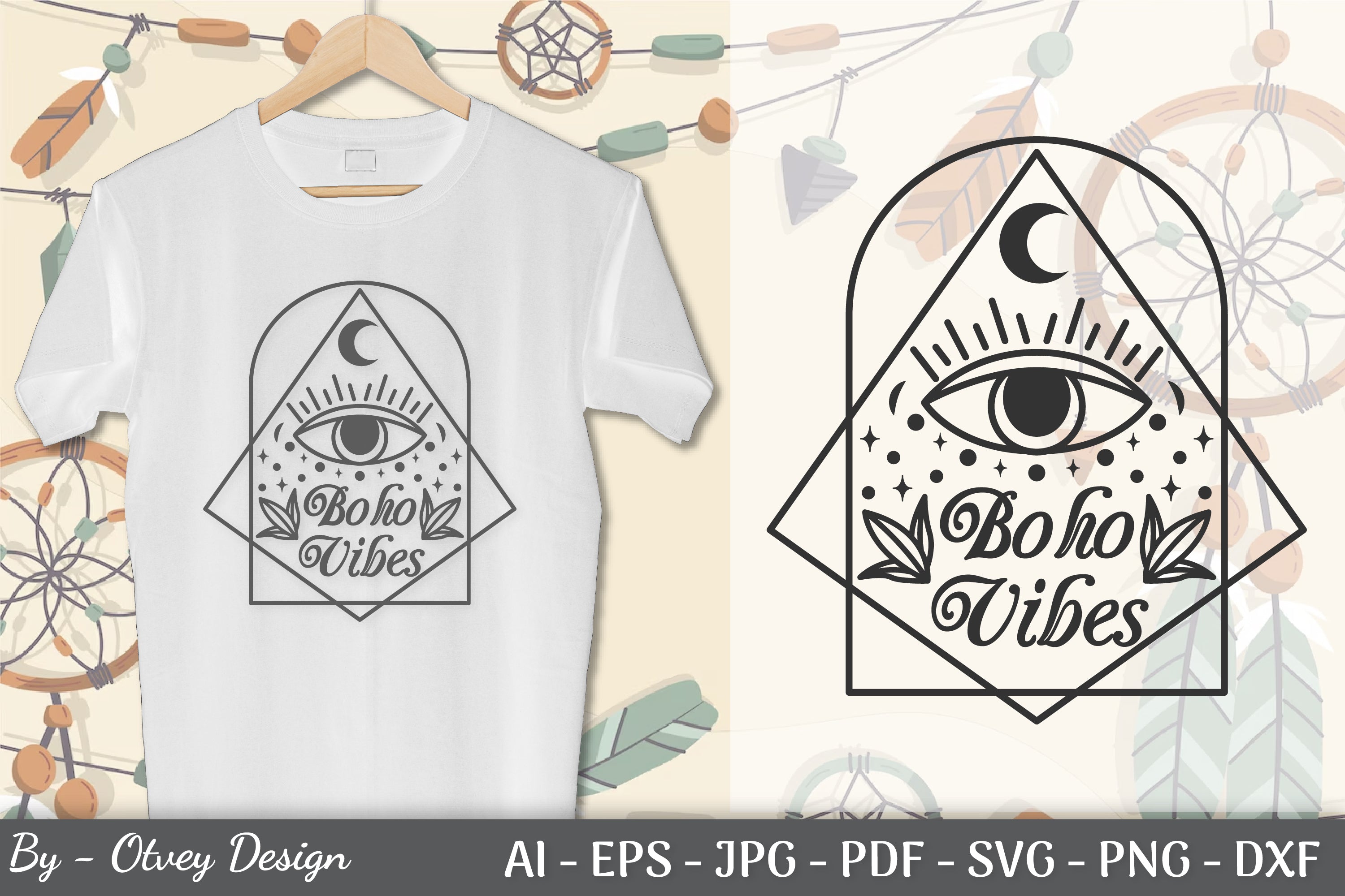 Boho Celestial SVG Bundle 18 - CraftNest - Digital Crafting and Art