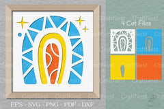Boho Rainbow 3D Light Box Clipart Bundle - CraftNest - Digital Crafting and Art
