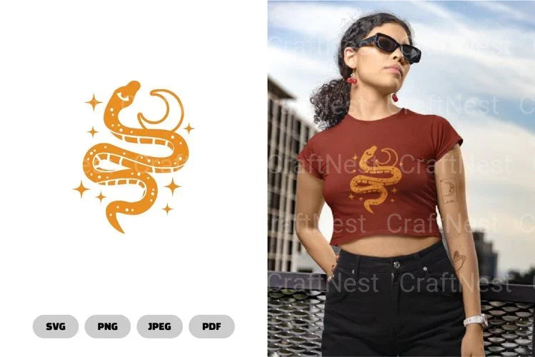 Boho Celestial Snake SVG Bundle - CraftNest - Digital Crafting and Art