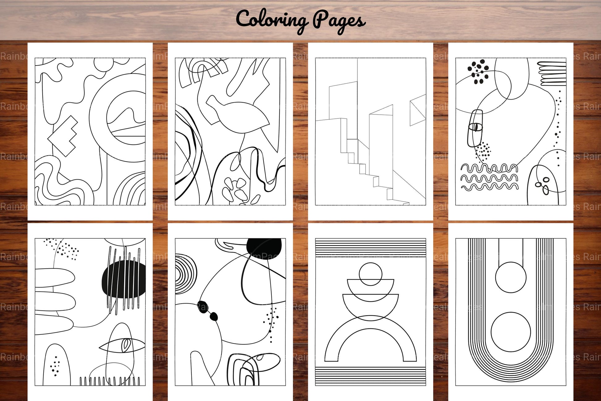 Minimalist Boho Coloring Book 2 - CraftNest - Digital Crafting and Art