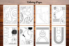 Minimalist Boho Coloring Book 2 - CraftNest - Digital Crafting and Art