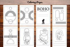Minimalist Boho Coloring Book 2 - CraftNest - Digital Crafting and Art